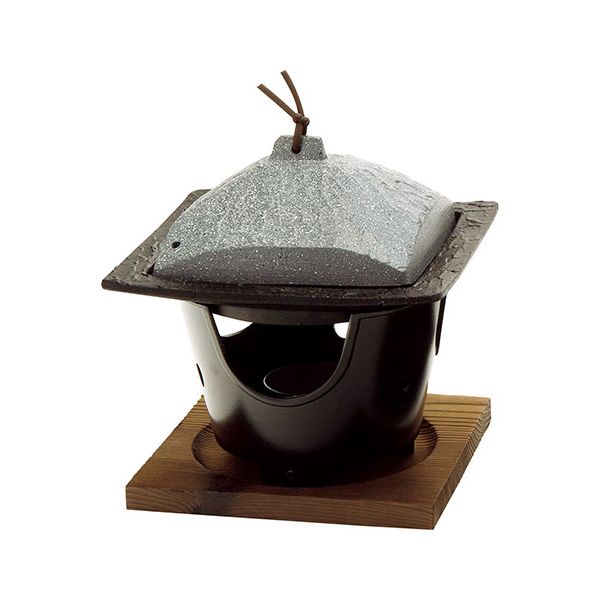 ヤマコー 用美 業務用 アルミ蓋付角陶板(石目) yamaco21507