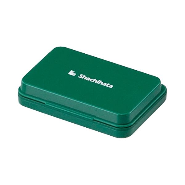 【ポイント20倍】(まとめ) スタンプ台 HGN-3-G 大形 緑 【×2セット】