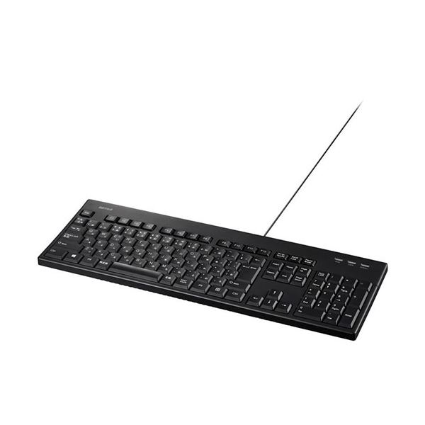 【ポイント20倍】BUFFALO バッファロー 有線キーボード ブラック BSKBU520BK