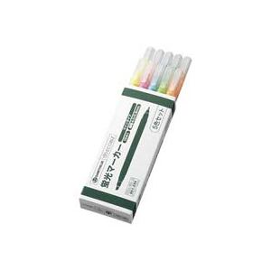 【クーポン配布中】（まとめ）ジョインテックス 蛍光ツインマーカー5色入10本 H023J-MIX-10【×10セット】