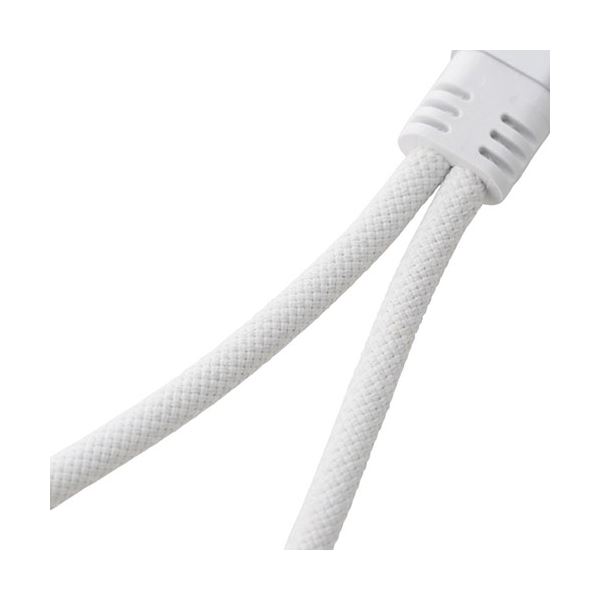 【クーポン配布中】エレコム USB Type-C(TM) - φ3.5mm変換ケーブル(シリコンメッシュ/27W) ホワイト MPA-C35DPDSMWH