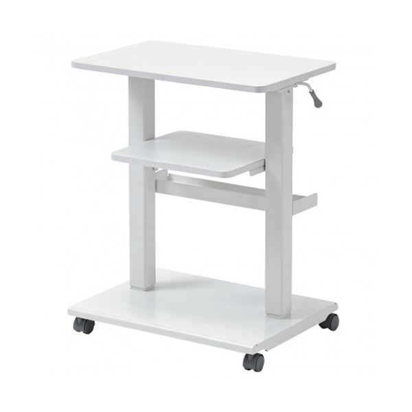 【クーポン配布中】サンワサプライプロジェクター台（ガス圧昇降） 幅550×奥行400×高さ680-1050mm ホワイト PR-18 1台