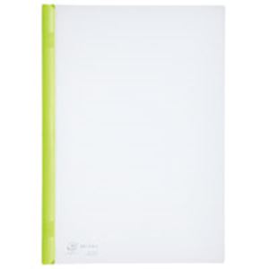 【クーポン配布中&ブラックフライデー対象】（まとめ）LIHITLAB スライドバーファイル G1730-6 黄緑10..