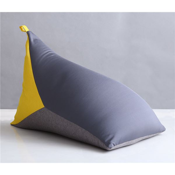 【クーポン配布中】コンパクトビーズクッション イエロー【代引不可】