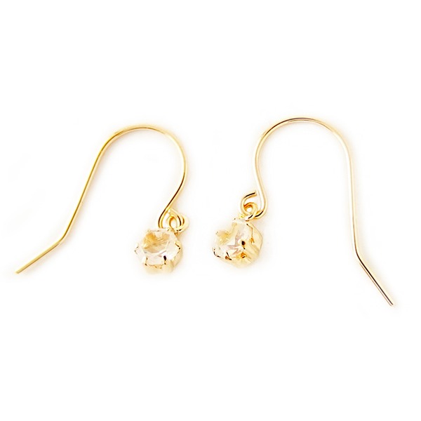 【クーポン配布中】【訳あり・在庫処分】ピアス ブルームーンストーン K18 イエローゴールド 6月 誕生石 ジプシー フック ピアス シンプル