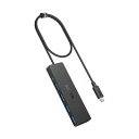 (まとめ) アンカージャパン ANKER USB-C データハブ(4-in-1 5Gbps) 60cmケーブル ブラック A8309012 1個 【×2セット】