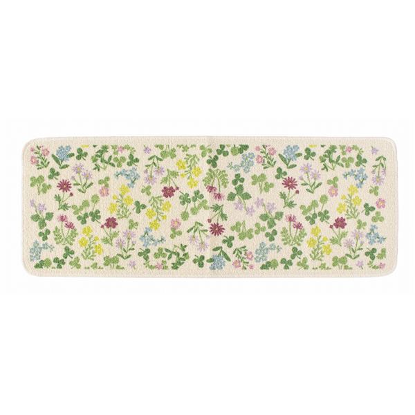 【クーポン配布中】【2個セット】 ルックス キッチンマット 45×120cm スプリング（ピンク）