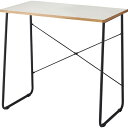 【クーポン配布中】パソコンデスク 約幅80×奥行48×高さ75cm ホワイト スチール リビング 書斎 在宅ワーク インテリア家具 組立式