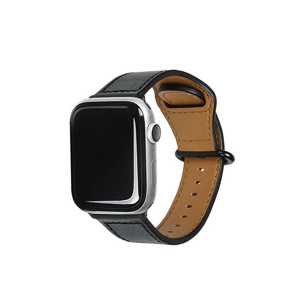 ڥ֥åե饤ǡǥݥȺ44.5ܡEGARDEN GENUINE LEATHER STRAP for Apple Watch 49/45/44/42mm Apple WatchѥХ ֥å EGD20591AW