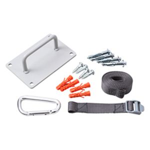 【マラソンでP最大49倍】サンワサプライ ラック、スタンド転倒防止壁面用ベルト・ブラケットセット RAC-BL2SET