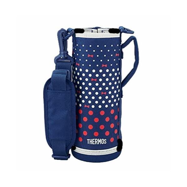 【ポイント20倍】サーモス FJJ ハンディポーチ（ストラップつき） 1L用 FJJ-1000WF ネイビードット