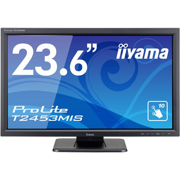 【マラソンでポイント最大46倍】iiyama タッチパネル液晶ディスプレイ 23.6型 / 1920x1080 /D-sub、HDMI、DisplayPort / ブラック / スピーカー:あり / フルHD / VA / 赤外線方式 T2453MIS-B1