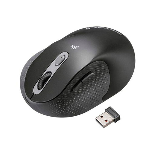 サンワサプライ 静音ワイヤレスエルゴノミクスコンボマウス 2.4GHzワイヤレス+Bluetooth・高さ58mm ブラック MA-EWBBS528LBK サンワサプライ 静音ワイヤレスエルゴノミクスコンボマウス 2.4GHzワイヤレス+Bluetooth・高さ58mm ブラック MA-EWBBS528LBK