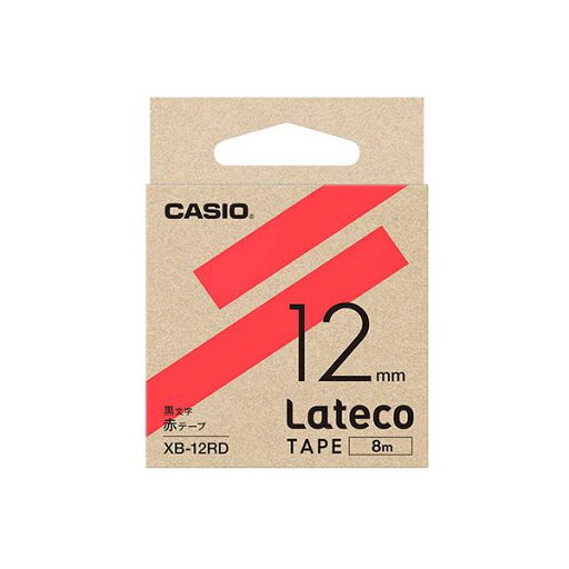 【5個セット】 カシオ計算機 Lateco 詰め替え用テープ 12mm 赤テープ 黒文字 XB-12RDX5 【5個セット】 カシオ計算機 Lateco 詰め替え用テープ 12mm 赤テープ 黒文字 XB-12RDX5