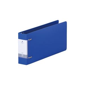 【ポイント20倍】(業務用10セット) LIHITLAB D型リングファイル 【統一伝票サイズ】 G2239-8 青