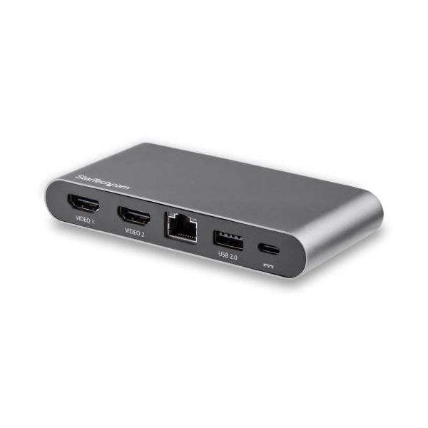 【クーポン配布中】StarTech.com USB Type-C接続マルチアダプタ ブラック DK30C2HAGPD 1個