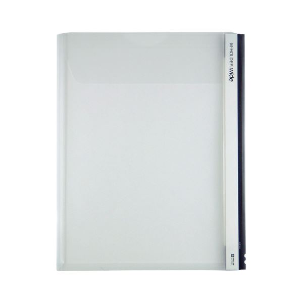 【ポイント20倍】（まとめ） キングジムMホルダー A4タテ 乳白 フタ付 とめまるタック1組付 733W-M 1セ..