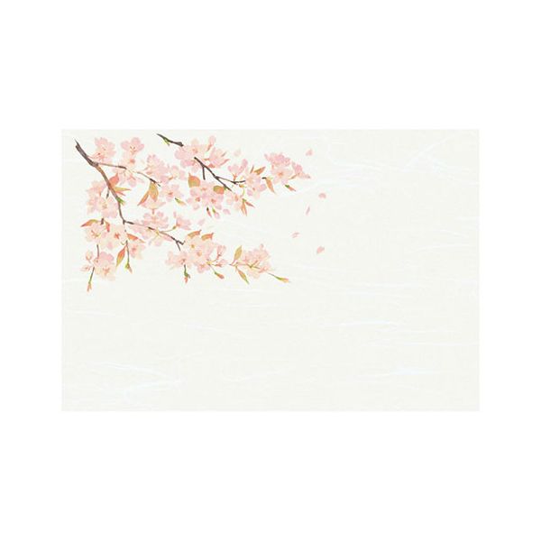 ヤマコー 用美 業務用 尺3雲竜和紙懐石まっと 四季 桜 (50枚入) yamaco64377