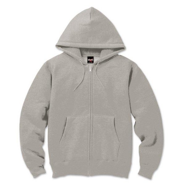 【ポイント20倍】12.5ozヘビーウェイト裏起毛フルジップパーカー 2221 ストーン Mサイズ