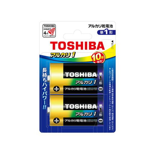 【クーポン配布中】(まとめ) 東芝 アルカリ乾電池 アルカリ1 単1 2本フック 【×5セット】 【クーポン配布中】(まとめ) 東芝 アルカリ乾電池 アルカリ1 単1 2本フック 【×5セット】