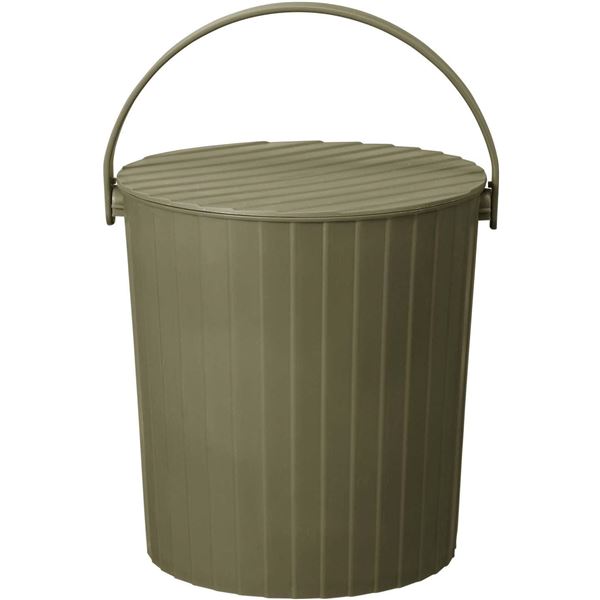 【ポイント20倍】【2個セット】 新輝合成 座れるマルチバスケット 15L カーキグリーン