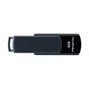 （まとめ）プリンストン USBフラッシュメモリー回転式キャップレス 8GB グレー/ブラック PFU-T3UT/8GA 1個