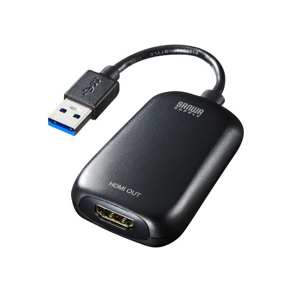 【マラソンでポイント最大46倍】サンワサプライ USB3.2-HDMIディスプレイアダプタ(1080P対応) USB-CVU3HD1N