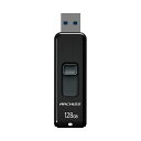 【クーポン配布中&マラソン対象】アーキスUSB3.2(Gen1) スライド式フラッシュメモリ 128GB ブラック AS-128GU3-PSB 1個(2)