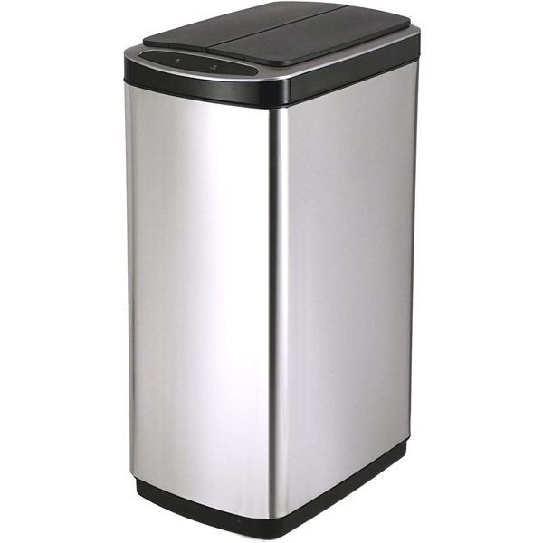 【ブラックフライデーでP最大47倍】SDB-BT50SV センサー式ステンレスダストBOX スリムタイプ50L シルバー SV