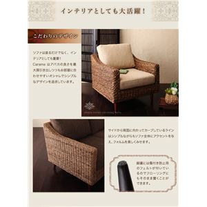 伸縮フィット式ソファカバー 3人掛用 グリーン（無地調）【代引不可】