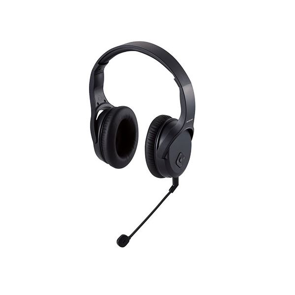 【ポイント20倍】エレコム 無線ヘッドセット/2.4GHzワイヤレス/オーバーヘッド型/マイクアーム付き/USB-Aアダプタ付/両耳/ブラック HS-HPW01BK