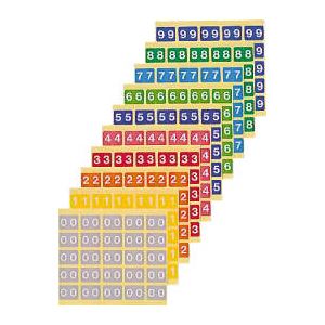 カラーナンバーラベルM 数字4 （25片×10シート） KM-2-4