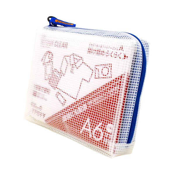 【ポイント20倍】（まとめ） サクラクレパスノータム クリアー A6タイプ マチ付 ブルー UNCM-A6#36 1個 【×3セット】