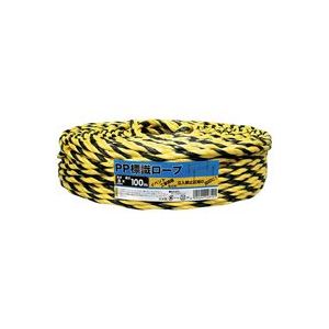 【ポイント20倍】(まとめ)宮島化学工業 標識PPソフト トラロープ8mm×100m【×2セット】