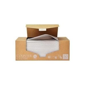 【ポイント20倍】ストリックスデザイン カウンタークロス ボックス厚手 グレー50枚