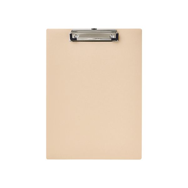 （まとめ） LIHIT LAB 軽量クリップボード[抗菌] A4 ベージュ A-2990-16 【×5セット】