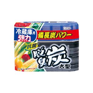 ■サイズ・色違い・関連商品関連商品の検索結果一覧はこちら■商品内容炭のパワーでイヤな臭いを強力に脱臭します。冷蔵庫用強力タイプ。●600Lの冷蔵庫まで対応する強力タイプ。●ゼリーの減り方で交換時期も分かります●強力脱臭 ツンとくる臭いにも効く(強化備長炭+活性炭)●ミネラル抗菌パワー(ミネラル系抗菌剤配合)※ゼリー面に付着した菌の活動を抑える効果です。●生もの臭に効く(ミネラル脱臭パワー)■商品スペック設置場所：大型冷蔵庫(600Lまで)内容量：240g効果期間：約5〜6ヵ月(冷蔵庫のタイプにより異なります。)急冷タイプ:約2〜3ヵ月、うるおいタイプ:約6〜8ヵ月。※以下の環境では冷蔵庫のタイプによらず使用期間が短くなることがあります。風が多くあたる場合、庫内が乾燥している場合、庫内温度が高い場合成分：活性炭、備長炭、ミネラル系抗菌・脱臭剤、有機酸寸法：W161×D38×H116mm備考：※本品は食べられない。※幼児の手の届くところに置かない。※直射日光のあたるところや、高温になるところに置かない。※用途以外に使用しない(冷凍室では使用しない)。※開封時に結露水がたまっている場合がありますが、使用上問題ありません。■送料・配送についての注意事項●本商品の出荷目安は【1 - 5営業日　※土日・祝除く】となります。●お取り寄せ商品のため、稀にご注文入れ違い等により欠品・遅延となる場合がございます。●本商品は仕入元より配送となるため、沖縄・離島への配送はできません。[ 11430 ]＞＞＞＞