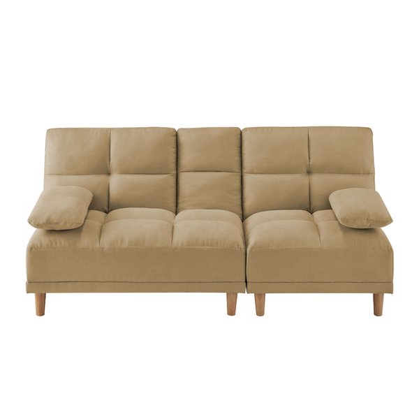 テーブル付ソファベッド モカブラウン