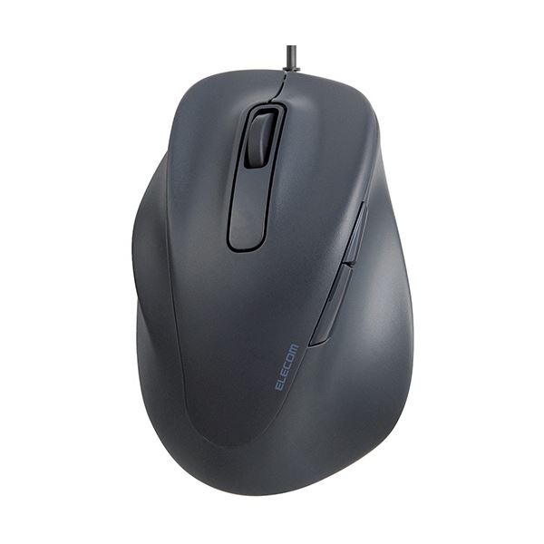 【クーポン配布中】エレコム 静音有線マウス EX-G 5ボタン Mサイズ（左手用） ブラック M-XGM31UBSKBK 1個