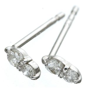 【ポイント20倍】美しくきらめく0.1ctファーストピケダイヤモンドピアス