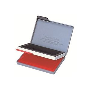 【クーポン配布中&ブラックフライデー対象】（まとめ）シヤチハタ スタンプ台 HFW-2MEC 黒／朱肉【×3セット】