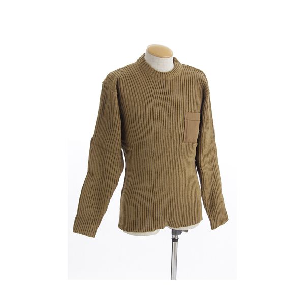 【クーポン配布中&マラソン対象】米軍 タイプコマンドセーターレプリカ コヨーテ ブラウン Lサイズ