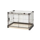 【クーポン配布中】リッチェル もっとお掃除簡単ペットサークル 90-60(幅90cm)ダークブラウン(4)