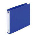 【ポイント20倍】(業務用10セット) LIHITLAB リング式ファイル 【B5/2穴】 ヨコ型 背幅:36mm F-873U-8 青