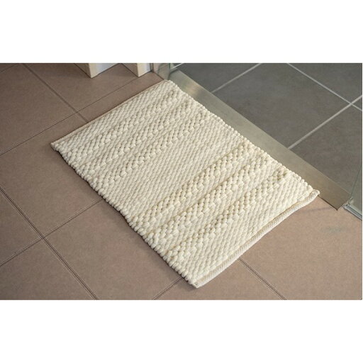 【ポイント20倍】バスマット 約40×60cm アイボリー 速乾 吸水 無地 手織り インド産 綿混 ボリューム 凹凸感 ポコポコ 風呂マット 足ふきマット【代引不可】 【ポイント20倍】バスマット 約40×60cm アイボリー 速乾 吸水 無地 手織り インド産 綿混 ボリューム 凹凸感 ポコポコ 風呂マット 足ふきマット【代引不可】