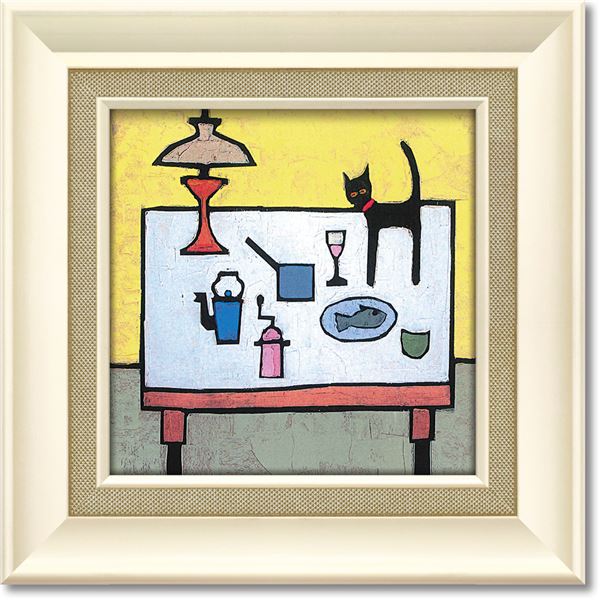 【クーポン配布中】ユーパワー コリン・ラッフェル Gel加工 アートフレーム 「キャット アンド フィッ..