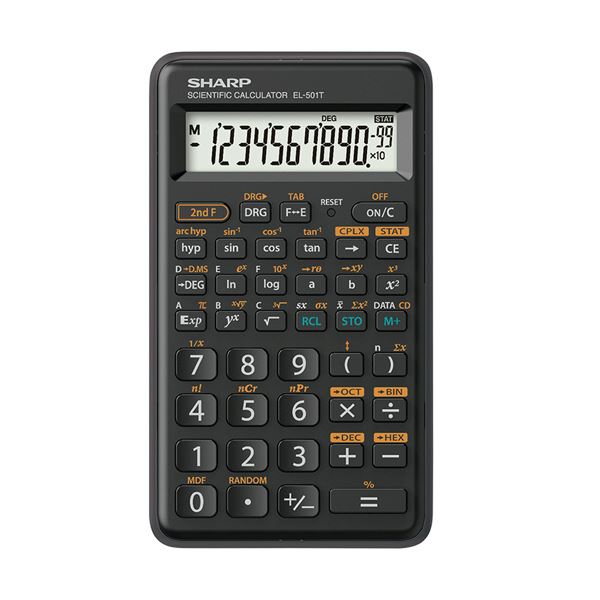 (まとめ) シャープ 関数電卓ピタゴラス エントリーモデル 10桁 ハードケース付 EL-501T-X 1台 【×3セット】