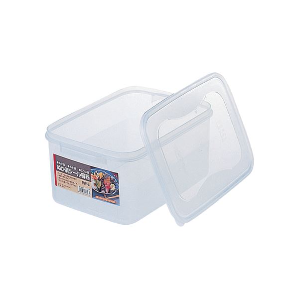 【クーポン配布中】【20セット】 ぬか漬けシール容器/漬物用品 【角8L】 クリア 〔キッチン用品 家庭用品 手づくり〕【代引不可】