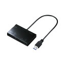 ■商品内容サンワサプライ USB3.0 カードリーダー ADR-3ML35BK■商品スペック■商品仕様●外寸：幅86×奥53×高14．5mm●ケーブル長：30cm（±10mm）●重量：54g●インターフェイス：USB3．0／2．0●対応OS：Windows　10／8．1／8／7，Mac　OS　X（10．4〜10．11）●電源：USBバスパワー※USB3．0／3．1対応機器の場合、USB3．0／3．1非対応機器とのデータ転送速度は低下します。　※すべてのパソコン、メモリーカードで動作を保証するものではありません。※商品のデザインは変更されることがあります。※最新の対応OSの詳細は、メーカーHPをご参照ください。■送料・配送についての注意事項●本商品の出荷目安は【1 - 4営業日　※土日・祝除く】となります。●お取り寄せ商品のため、稀にご注文入れ違い等により欠品・遅延となる場合がございます。●本商品は仕入元より配送となるため、沖縄・離島への配送はできません。[ ADR-3ML35BK ]＞＞＞＞