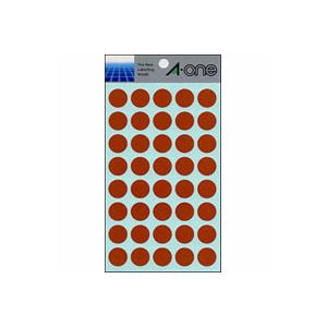 【クーポン配布中】(まとめ) エーワン カラーラベル 丸型15mm径 07027 茶 1P14シート(560片)入 【×10セット】 【クーポン配布中】(まとめ) エーワン カラーラベル 丸型15mm径 07027 茶 1P14シート(560片)入 【×10セット】